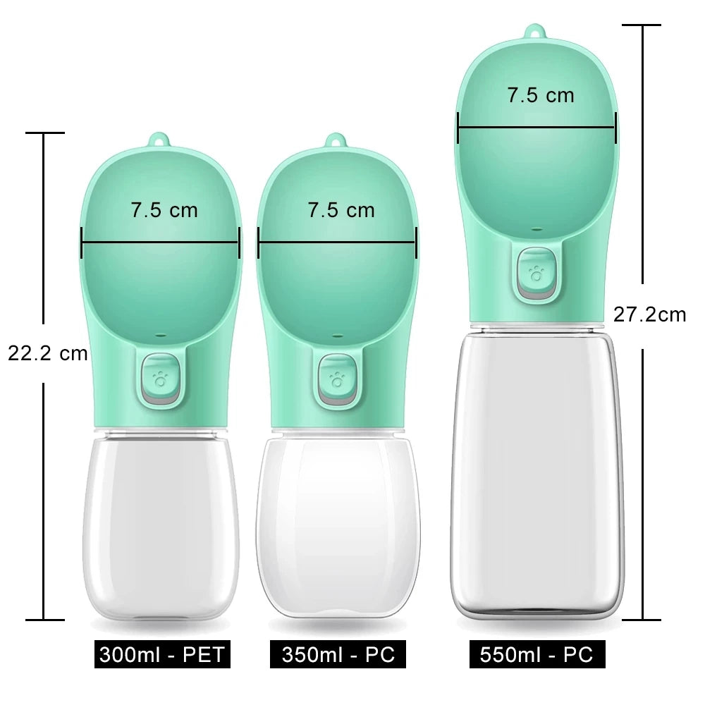 Vlieren Portable Pet Water Bottle – Leakproof Travel Bowl for Dogs & Cats