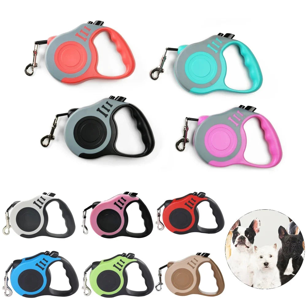 Vlieren™ Automatic Retractable Dog Leash – Strong Nylon Lead (3m / 5m)